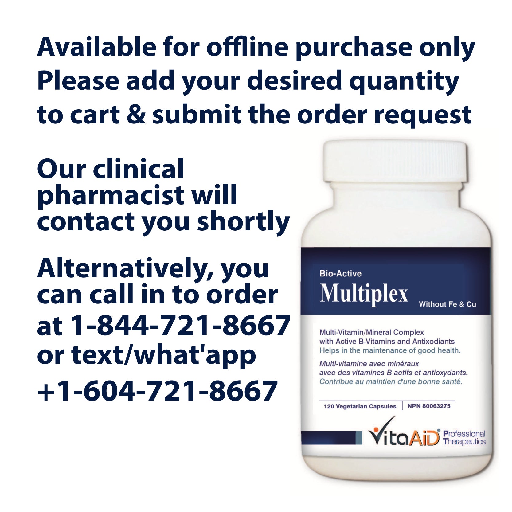 VitaAid Bio-Active Multiplex (without Fe & Cu) - biosense-clinic,.com
